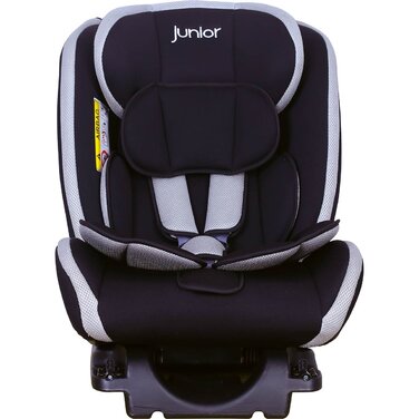 Дитяче автокрісло PETEX Supreme Plus i-Size ISOFIX, регульоване, чорне, для дітей 76-150 см, ECE R129