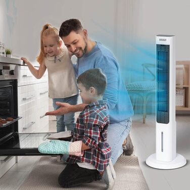 Охолоджувач повітря LIVINGTON ChillTower, арктичний випарний охолоджувач, набір для дому