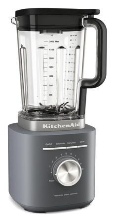 Блендер стаціонарний KitchenAid 5KSB2073EPL Pure Power Сірий, 1.5 л, 10 швидкостей, для смузі та супів, BPA-free