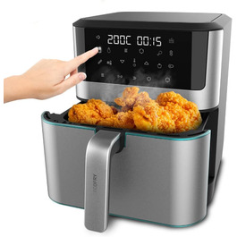 Фритюрниця з гарячим повітрям Cecotec Cecofry Supreme 8000, 8 л, 1800 Вт, без масла, сенсорне управління, 10 програм, попередній нагрів, сигнал, нержавіюча сталь