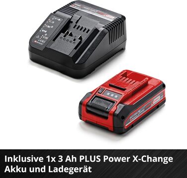 Акумуляторний газонокосарка Einhell City GE-CM 18/30 Li Kit Power X-Change (18 В, ширина косіння 30 см, до 150 м², Brushless, кошик 25 л, висота косіння 30-70 мм, з акумулятором 3.0 Ah + зарядним пристроєм)