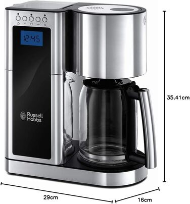 Тостер Russell Hobbs Elegance Glas/Нержавіюча сталь - 2 тости/1 широкий, підставка для булочок, 6 режимів, розморожування/підігрів
