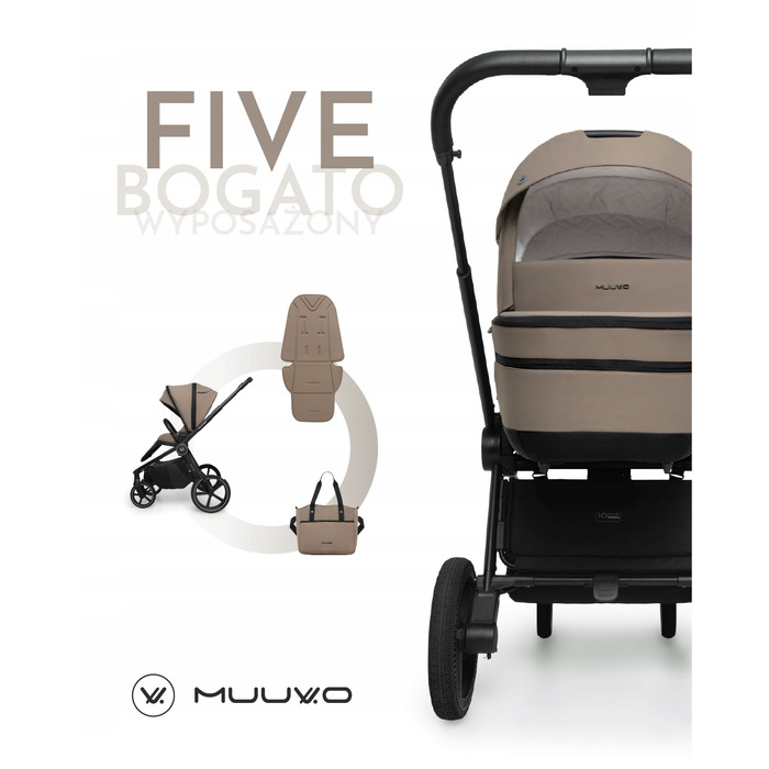 Дитячий візок 2в1 Muuvo FIVE Mokka