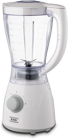 Блендер KHG STA-350W 1,5 л, подрібнювач льоду, міксер для смузі, 350 Вт, 4-лезове нержавіюче лезо, 2 швидкості, імпульсний режим