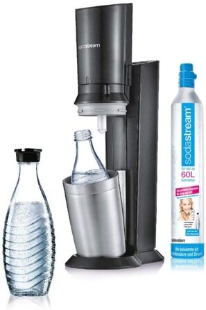 Сифон для води SodaStream CRYSTAL 3.0 з 2 скляними карафанами по 0,7л та балоном CO2