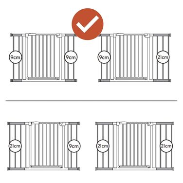 Захисний бар'єр Hauck Clear Step 2 Schwarz 75-80 см для дітей та собак, без свердління, з розширенням 9 см