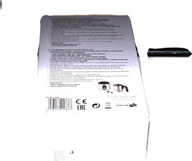 Електричний спінер для молока Caso Crema & Choco Inox, 4 функції, підходить для рослинного молока, нержавіюча сталь, термоізольована ручка, сенсорне LED-управління