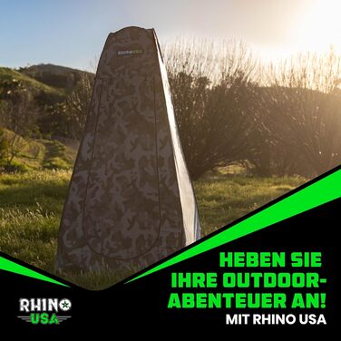 Складаний намет-роздягалка Rhino USA: водонепроникний кемпінговий намет для душу, туалету та переодягання, легкий та міцний Pop Up намет для пляжу та outdoor