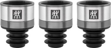 Вакуумний стартовий набір ZWILLING Fresh & Save із скла, 16 предметів, білий La Mer + набір вакуумних винних пробок, 3 шт., сірий