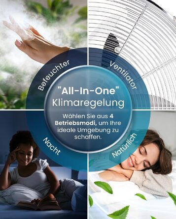 Pro Breeze OmniAir: Вежа-вентилятор з водяним охолодженням та пультом, 5л - мобільний кондиціонер без шланга