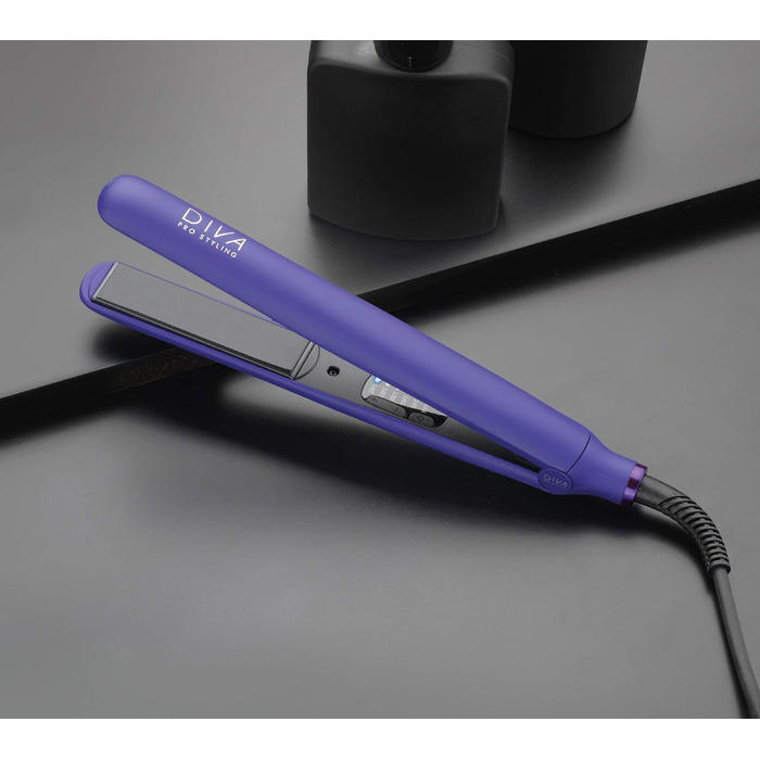 Випрямляч для волосся Diva Pro Styling Digital Styler з автоматичним вимкненням, фіолетовий