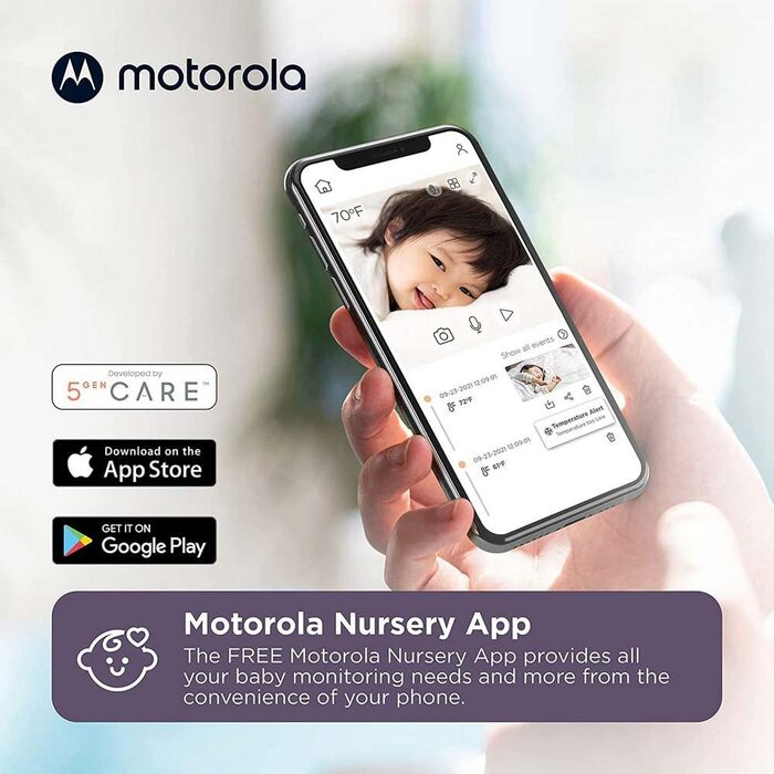 Відеоняня Motorola Nursery PIP1610 HD WiFi з монітором 5