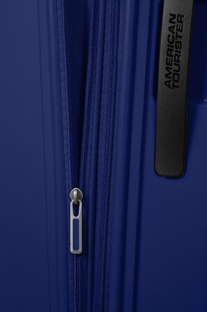 Валіза American Tourister Sunside Spinner M, розширювана, 67.5 см, 72.5/83.5 л, темно-синя, поліпропілен