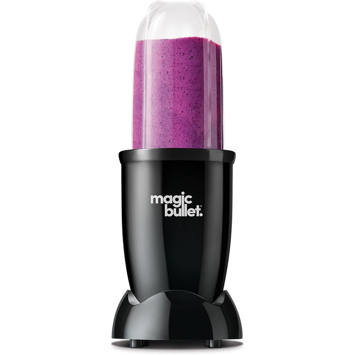 Електричний міні-блендер Magic Bullet, 200 Вт, 3 насадки, чорний