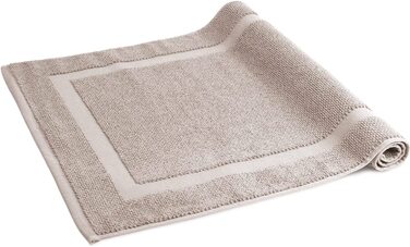 Килимок для ванної herzbach home 50x80 см, 100% бавовна, сірий, 1000 г/м², суперпоглинаючий, праний