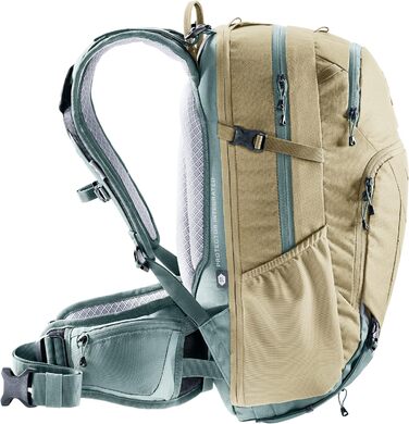 Жіночий велосипедний рюкзак Deuter Attack 18 SL з протектором, 18 л, колір Desert Sage