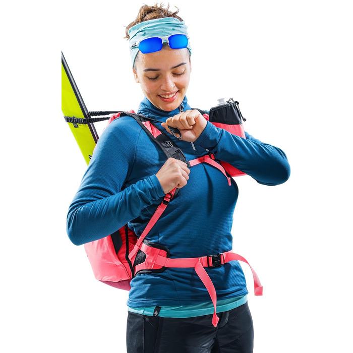 Жіночий легкий рюкзак для лижних турів deuter Updays 24 SL, рубін-хібіскус, 24 л