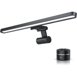LED-лампа для монітора CSL Screenbar USB з пультом дистанційного керування, регулювання яскравості, 3 колірні температури, захист очей, поворотна