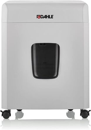 Шредер Dahle ShredMATIC 90 з автоподачею паперу (90 аркушів, P-4, шредер частинами, без масла та обслуговування, автоматичний втягувач) світло-сірий/сірий, рівень безпеки P4, 90 аркушів