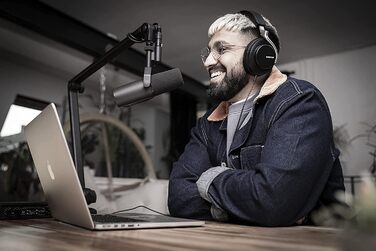 Динамічний мікрофон Shure SM7B для вокалу, подкастів і студії, XLR, широкий частотний діапазон, теплий звук, чорний