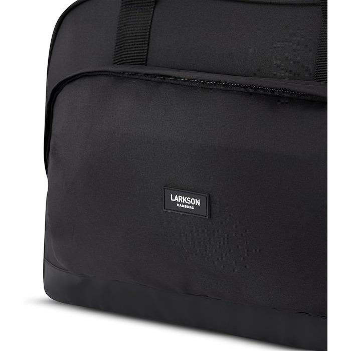 Larkson Weekender Finja Large чорна стильна дорожня сумка з відділенням для взуття, ручна поклажа, водостійка, з переробленого PET, для жінок і чоловіків