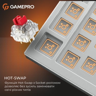 Механічна клавіатура GamePro Genesis Silverlight  (MK116)