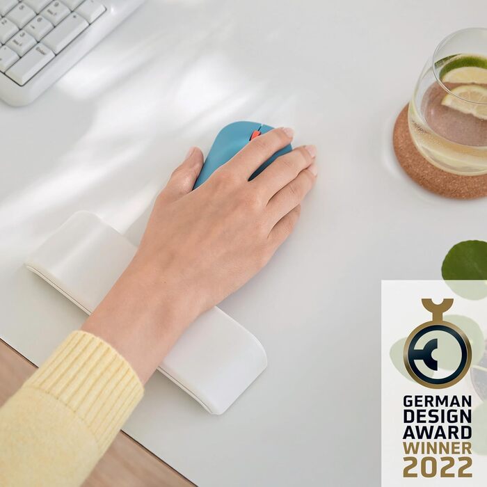Підставка для ніг Leitz Ergo Cosy, сіра, для офісу, з підставкою для зап'ястя, сіра, 53710089
