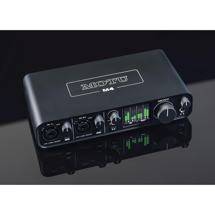 MOTU M4 - Аудіоінтерфейс USB 4x4, професійний звуковий адаптер