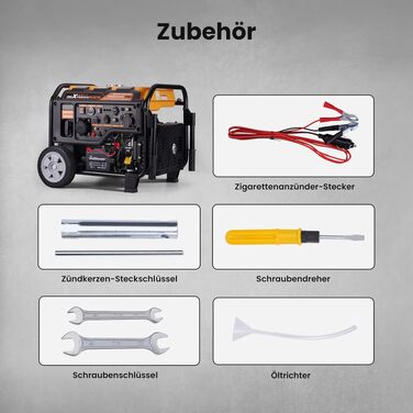 Інверторний бензиновий генератор maXpeedingrods PRO6000 3500Вт, 4-тактний, 223сс, портативний (помаранчевий)