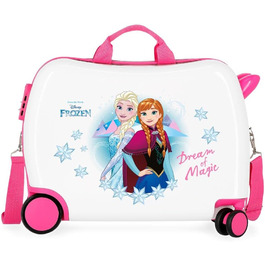 Дитяча валіза Disney Frozen Dream of Magic, жорсткий ABS, 50x38x20 см, 34 л, з кодовим замком, 4 колеса, ручна поклажа