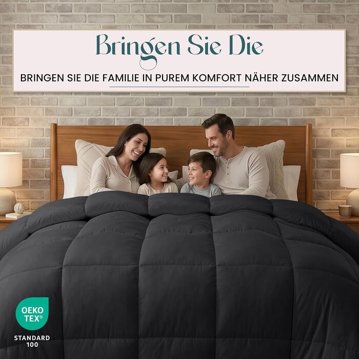 Ковдра Utopia Bedding без чохла 220x240 см, пухнаста тепла ковдра для спальні