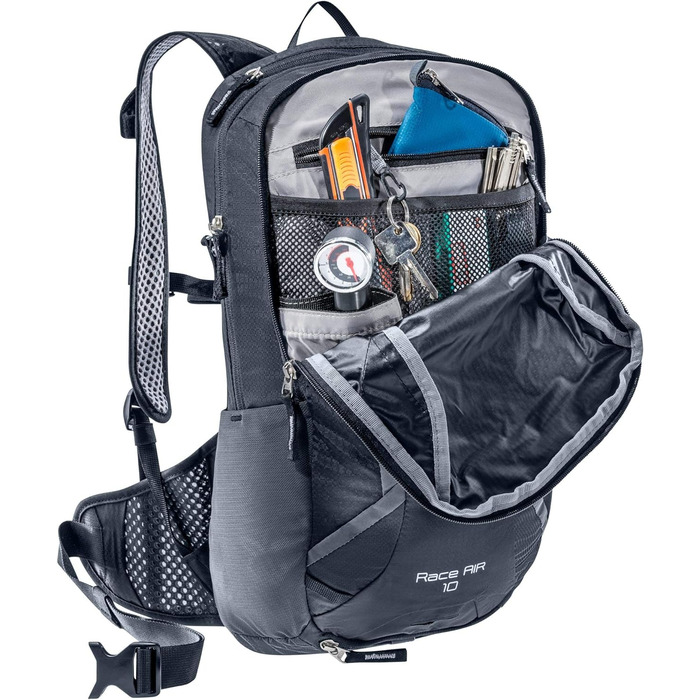 Велосипедний рюкзак Deuter Race Air 10 л, унісекс, чорний