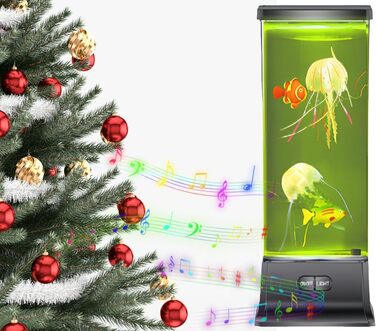Музична лава-лампа COLORLIFE з ефектом медуз, Bluetooth-динаміком та сенсорним керуванням — ідеальний подарунок для дітей та дорослих