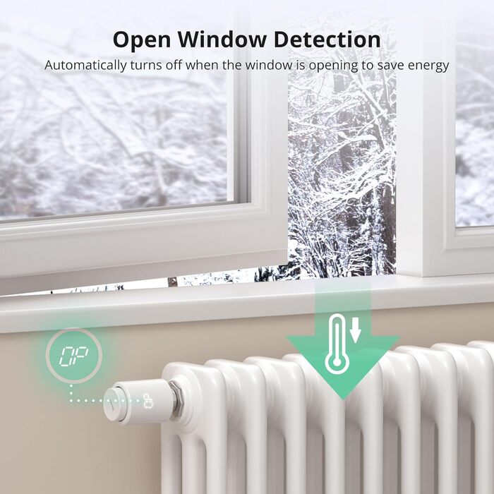 SONOFF TRVZB Розумний терморегулятор на радіатор, 2 шт. Zigbee, сумісний з Alexa/Home Assistant