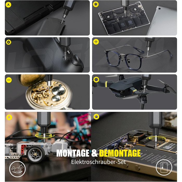 Набір викруток для ремонту електроніки 72 в 1 Torx/Pentalobe/Triwing для iPhone, MacBook, Xbox, PS5, окулярів