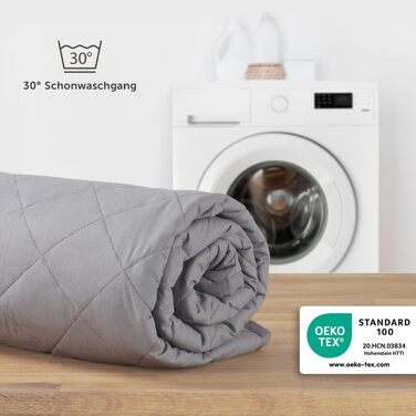 Обважнююча ковдра Blumtal 135x200 см, 6 кг — терапевтична антистрес-ковдра зі скляними кульками та верхнім покриттям зі 100% бавовни