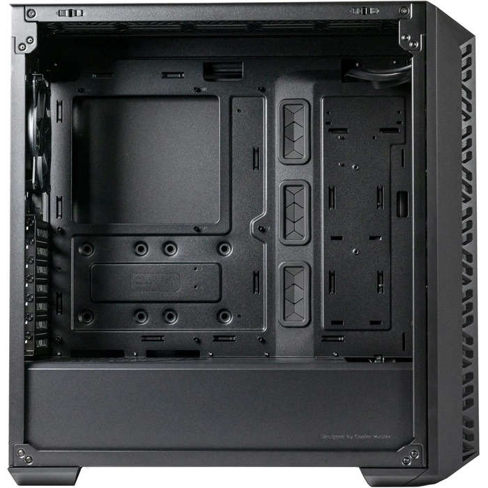 Корпус для ПК Cooler Master MasterBox 520 Mesh, Mid-Tower ATX, 3 встановлених вентилятори, сітчаста передня панель, скляна бічна стінка, ARGB-контролер, чорний
