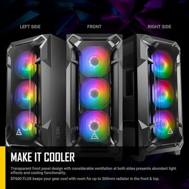 Корпус для ПК Antec DF600 Flux Midi Tower чорний
