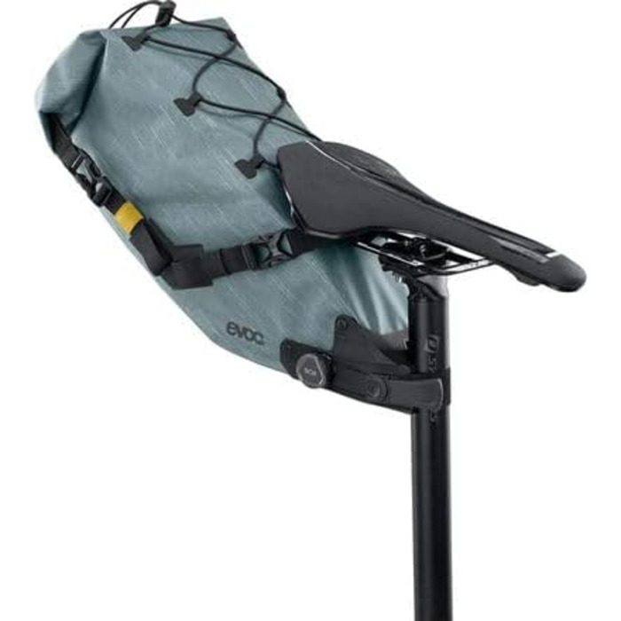 Велосипедна сідельна сумка EVOC SEAT PACK BOA WP 16 л, водонепроникна, сталева, з компресійними ременями та багатофункціональними кріпленнями