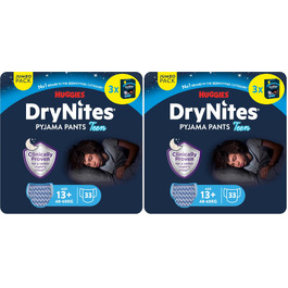 Нічні підгузки-труси Huggies DryNites для хлопчиків 13-17 років (48-60 кг), XL, 33 шт (3x11), Jumbo-пакування