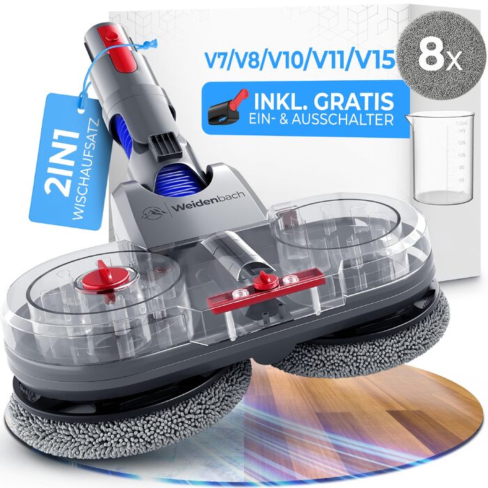 Оригінальний насадка для вологого прибирання Dyson V7/V8/V10/V11/V15/Gen5 - електричний пилосос, моп з резервуаром для води