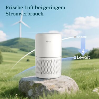 Очищувач повітря Levoit Core 300S з HEPA-фільтром, керуванням через додаток та авторежимом для алергіків, до 50 м², білий