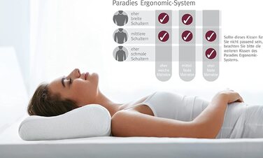 Ортопедична подушка для шиї PARADIES Paratex, 40x80 см, ергономічна, сертифікат IGR, висота 10 см