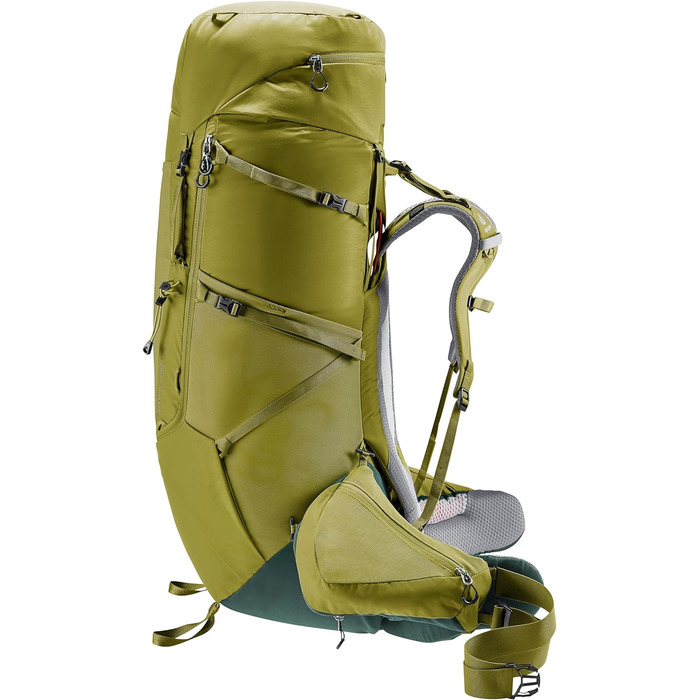 Туристичний рюкзак Deuter Aircontact Core 70+10 л, зелений (2024), для трекінгу