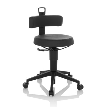 Робочий табурет / балансирне крісло TOP WORK FLEX PU black hjh OFFICE