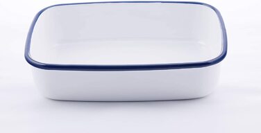 Емальований контейнер HoneyWare CLASSIC LINE з кришкою, 3 л, плоский, термостійкий до 400°C, підходить для всіх типів плит, духовки та гриля, для зберігання їжі та приготування страв