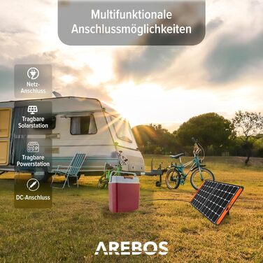 Електрична термоелектрична холодильна сумка Arebos 20 л для авто та дому, з ECO режимом, для охолодження і підігріву, 12/230 В, антрацит