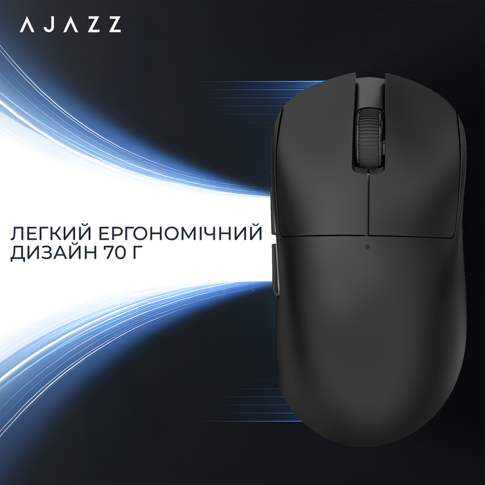 Бездротова миша Ajazz x Nacodex NJ08 MC Black (NJ08-MC-B)