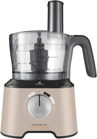 Кухонний комбайн Karaca Mastermaid Power 2000 Вт, 10 в 1, 1,5 л, подрібнювач, блендер, для подрібнення льоду, бежевий