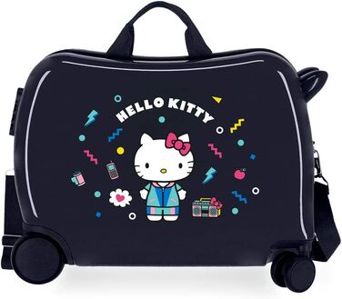 Дитячий валіз Hello Kitty Castle, синій, 50x39x20 см, ABS, кодовий замок, 38 л, 2,1 кг, 4 колеса, ручна поклажа